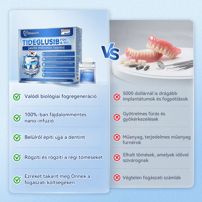 🎊𝐆𝐥𝐢𝐦𝐦𝐞𝐫𝐥𝐲® 🦷 Tideglusib Fog & íny Javító mikrotűs tapasz | Fejlett őssejt-aktiváló fogcsíkok (újjáépíti a fogzománcot és a dentint • erősíti az ínyt • megszünteti a fogkövet és a szagokat • megállítja a fogérzékenységet) 3.0 🌻 (Copy)