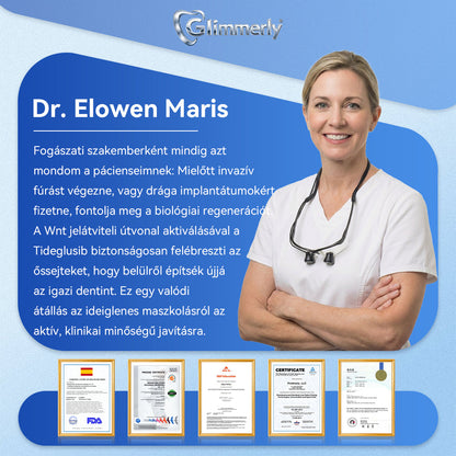 🎊𝐆𝐥𝐢𝐦𝐦𝐞𝐫𝐥𝐲® 🦷 Tideglusib Fog & íny Javító mikrotűs tapasz | Fejlett őssejt-aktiváló fogcsíkok (újjáépíti a fogzománcot és a dentint • erősíti az ínyt • megszünteti a fogkövet és a szagokat • megállítja a fogérzékenységet) 3.0 🌻 (Copy)