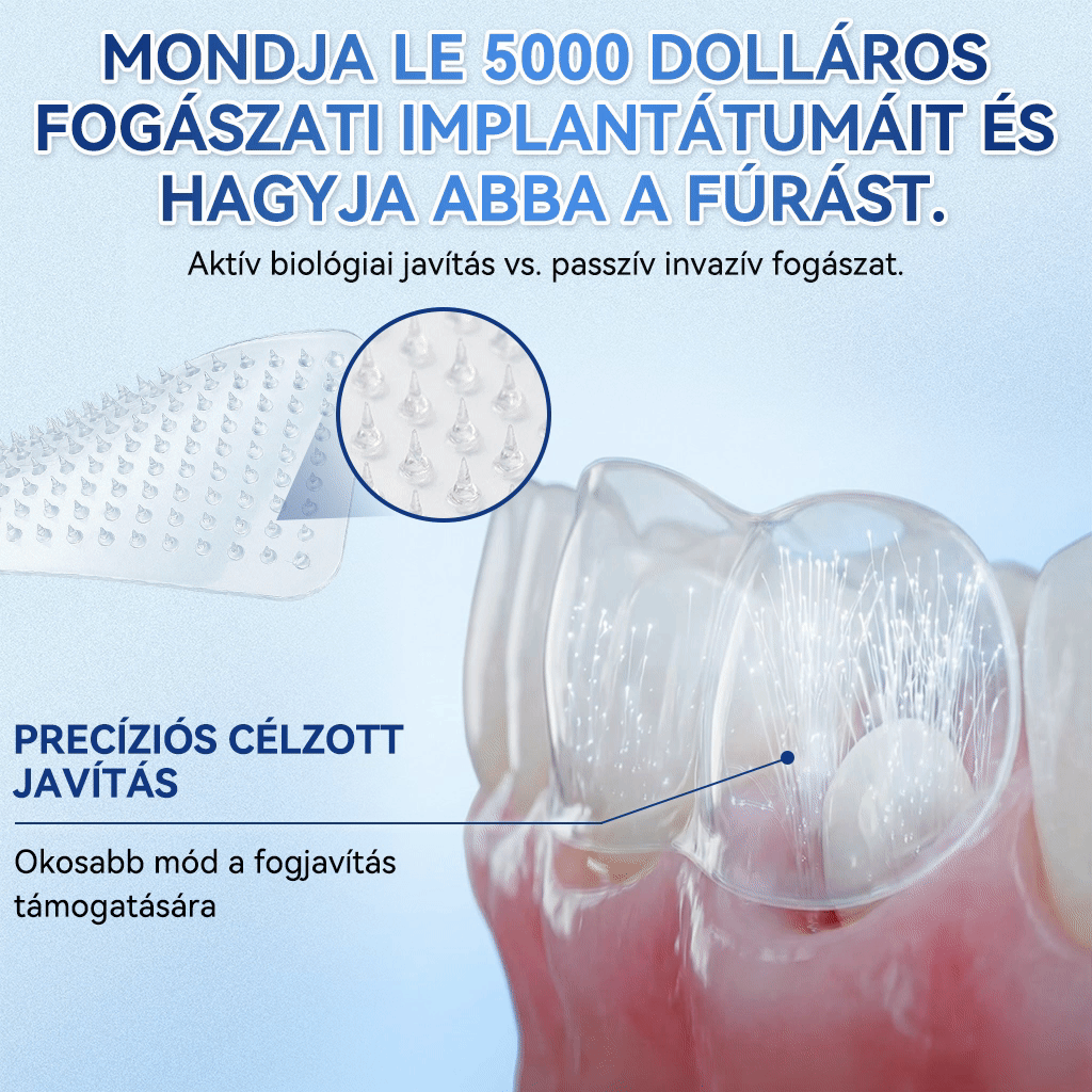 🎊𝐆𝐥𝐢𝐦𝐦𝐞𝐫𝐥𝐲® 🦷 Tideglusib Fog & íny Javító mikrotűs tapasz | Fejlett őssejt-aktiváló fogcsíkok (újjáépíti a fogzománcot és a dentint • erősíti az ínyt • megszünteti a fogkövet és a szagokat • megállítja a fogérzékenységet) 3.0 🌻 (Copy)