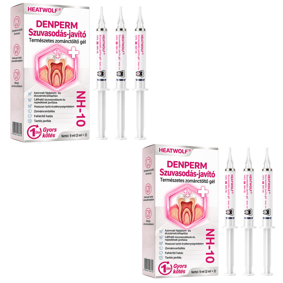 ⭐👨‍⚕️🦷HEATWOLF® DenPerm – Természetes fogzománc-töltő gél a fogszuvasodás helyreállítására🐟1️⃣