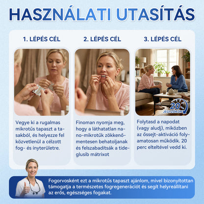 🎊𝐆𝐥𝐢𝐦𝐦𝐞𝐫𝐥𝐲® 🦷 Tideglusib Fog & íny Javító mikrotűs tapasz | Fejlett őssejt-aktiváló fogcsíkok (újjáépíti a fogzománcot és a dentint • erősíti az ínyt • megszünteti a fogkövet és a szagokat • megállítja a fogérzékenységet) 3.0 🌻 (Copy)