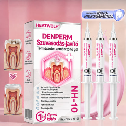⭐👨‍⚕️🦷HEATWOLF® DenPerm – Természetes fogzománc-töltő gél a fogszuvasodás helyreállítására🐟1️⃣