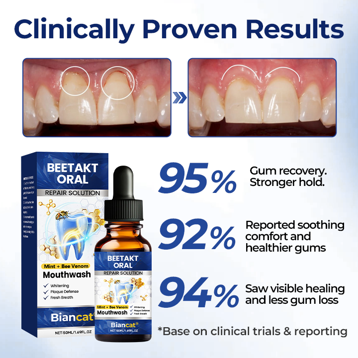 🧲 Biancat® BeeTakt Oral Repair Solution Klinikai ihletésű méhméreg-alapú szájápolási technológia az íny egészségéért és a szájüregi szövetek regenerációjáért