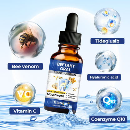 🧲 Biancat® BeeTakt Oral Repair Solution Klinikai ihletésű méhméreg-alapú szájápolási technológia az íny egészségéért és a szájüregi szövetek regenerációjáért